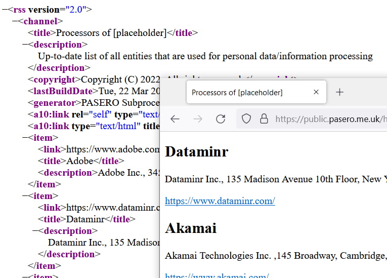 search our database of data processors